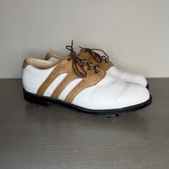 adidas Other - adidas White and Tan Men's Oxfords